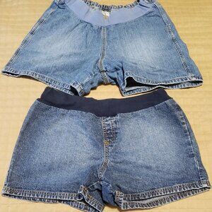 Motherhood Maternity Blue Jean Shorts